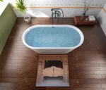 Коврик для ванной Wallario, коричневый - фото