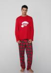 Пижамный комплект Tezenis SET, Red/Mottled Red - фото