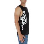 Майка мужская Plein Sport с фирменным принтом, черный - фото 3