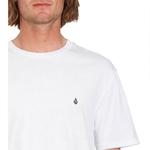 Футболка с коротким рукавом Volcom Stone Blanks Basic, белый - фото 3