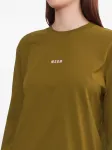 Лонгслив с логотипом MSGM, зеленый - фото 5