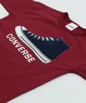 Футболка с длинными рукавами Converse, цвет C Shoes/Wine Red - фото 2