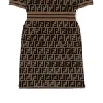 Детское платье FENDI, коричневое - фото 5