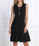 Платье розовое Pinko, черный - фото