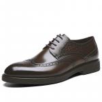 Туфли мужские черные WEISHIBANGWEI, кофейные - фото 8