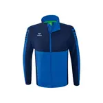 Толстовка Erima Six Wings Detachable full zip, синий - фото