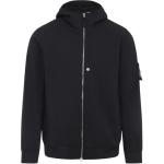 STONE ISLAND Толстовка с капюшоном на молнии с нашивкой логотипа, Black - фото