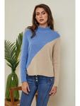 Пуловер Joséfine Pullover, цвет Hellblau/Beige - фото