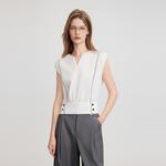 ELLE Рубашка Women's White Pointed Collar Moderate - фото 7