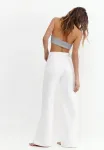 Широкие расклешенные джинсы Pull&Bear, White - фото
