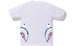 Футболка Bape Flame Side Shark A BATHING APE, черно-красный камуфляж - фото 9