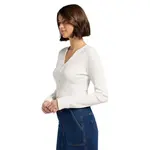 Лонгслив Lee Washed Waffle Henley, белый - фото 3