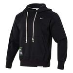 Толстовка Nike Dri-FIT Logo Hoodie 'Black White', черный - фото