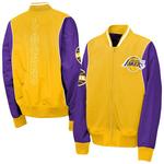Ветровка Youth gold/purple los angeles lakers two-pointer на молнии Outerstuff - фото