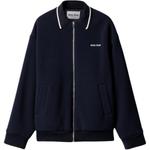 Куртка с молнией и вышитым логотипом MIU MIU, синий - фото