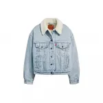 Куртка Levi's 90S Sherpa Trucker denim, синий - фото 3