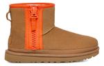 (WMNS) UGG Classic Mini Zipper Tape Logo 'Chestnut' - фото 3