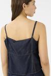 Топ Gestuz NIA SINGLET, Dark Blue Unwashed/Dark-Blue Denim - фото 5