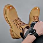 LUOMAIKE Жёлтые рабочие ботинки Martin, цвет Yellow - фото 5