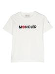Moncler Enfant футболка с логотипом, белый - фото