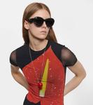 Задутые солнцезащитные очки «кошачий глаз» Loewe, синий - фото 3