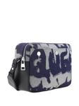 Alexander McQueen сумка через плечо с принтом граффити, синий - фото 3
