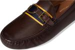 POLO RALPH LAUREN Mens Anders Leather Driver, Dark Brown - фото 6