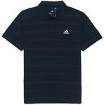 Рубашка поло мужская черная Adidas, черный - фото 3