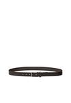Ремень Massimo Dutti WITH RECTANGULAR BUCKLE , Dark Brown - фото