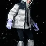 PUMA Пуховик Smoke Gray Silver Kids' - фото 3