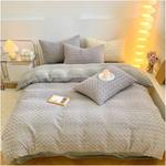 Generic Комплект постельного белья Rose плюшевый двойной White - фото 8