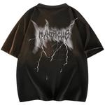 Футболка унисекс хлопковая, розовая черная (с длинным рукавом) - фото 8