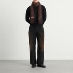 Новый узкий шарф Canada Acne Studios, Brown Melange - фото 3