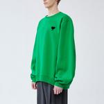 Свитшот с принтом логотипа ADER ERROR, зеленый - фото 8