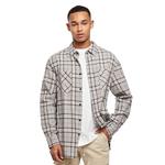 Рубашка с длинным рукавом Urban Classics Oversized Check, серый - фото