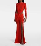 Платье из плиссированного креп-джерси Alex Perry - фото 2