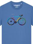 Футболка Велосипед ночью ярко-синего цвета wat? Apparel - фото 3