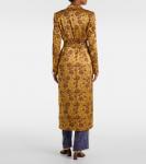 Пальто жаккардовое Rilly Dries Van Noten, Ocra - фото 3