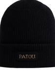 Patou шапка бини с логотипом, черный - фото 2