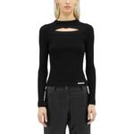 Топ с вырезом MSGM, черный - фото 4