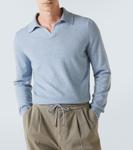 Кашемировый поло свитер Brunello Cucinelli, Cff33 - фото 5