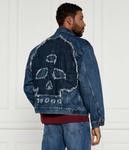 Куртка мужская Hugo джинсовая с черепами, синий - фото 3