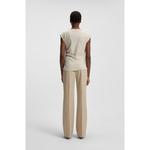 Полосатый топ из хлопкового джерси со сборкой на талии BOSS, Patterned - фото 4