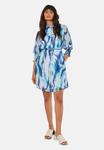 Платье-рубашка PAINTERLY SWIRLS Apricot, синий - фото 2