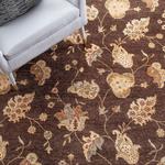 Ковер-дорожка SAFAVIEH, 77 x 366 см, Agra Collection, Brown, ручной работы из традиционной шерсти, идеально для помещений с высокой проходимостью в гостиной, спальне (AGR370B) - фото 6