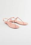 Сандалии с Т-образной застежкой Next, розовый - фото 2