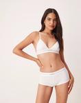 Белые шорты из модала в рубчик белого цвета Calvin Klein - фото 2
