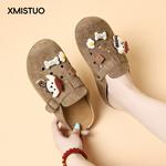 Закрытые тапочки для женщин XMISTUO, хаки - фото 9