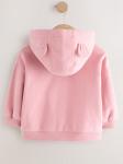 Толстовка с капюшоном на молнии Next, светло-розовый - фото 2