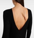 Длинное шерстяное платье Sigrid Khaite, черный - фото 5